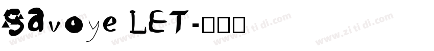 Savoye LET字体转换